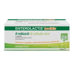 Enterolactis Bevibile Integratore di Fermenti Lattici Vivi, 12 Flaconi