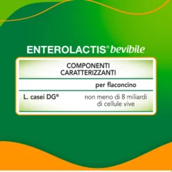 Enterolactis Bevibile Integratore di Fermenti Lattici Vivi, 6 Flaconi