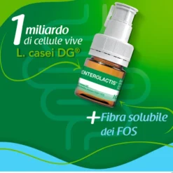 Enterolactis Fibra Liquida Integratore Fermenti Lattici, 12 Flaconcini