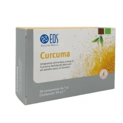 EOS Curcuma Integratore Alimentare Antiossidante, 30 compresse da 1g