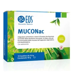 EOS MUCONac Integratore Alimentare Apparato Respiratorio, 12 bustine