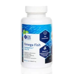 EOS Omega Fish - Integratore di olio di pesce per il benessere cardiovascolare, 90 perle