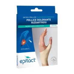 Epitact Pollice Dolorante Rizoartrosi Ortesi Propriocettiva Flessibile Mano SX-L