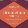 Erbamea Bromelina 500 mg Integratore drenante per il microcircolo e la cellulite, 30 compresse