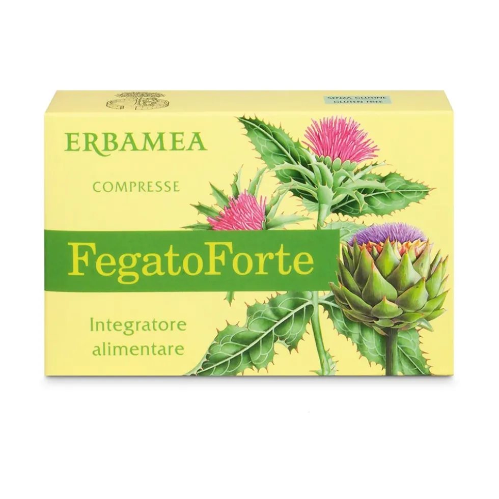 Erbamea Fegato Forte Integratore Alimentare Depurativo, 24 Compresse