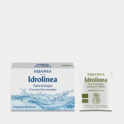Erbamea Idrolinea - Tisana biologica drenante per la ritenzione idrica, 20 bustine