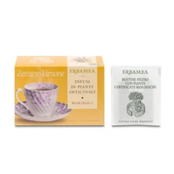 Erbamea Infuso Di Piante Officinali Bio Zenzero E Limone, 20 Bustine