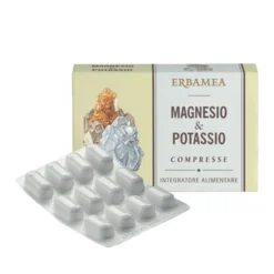 Erbamea Magnesio e Potassio Integratore Alimentare, 24 Compresse