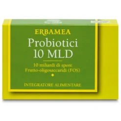 Erbamea Probiotici 10 MLD Integratore Alimentare, 10 Flaconcini