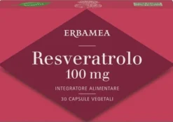 Erbamea Resveratrolo 100mg Integratore antiossidante per il microcircolo, 30 capsule