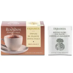 Erbamea Tè rooibos - Infuso biologico per un'azione antiossidante e rilassante, 20 bustine