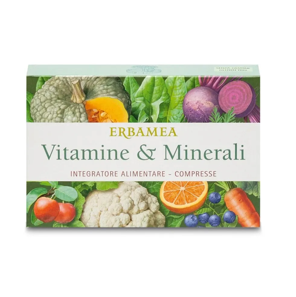 Erbamea Vitamine e Minerali Integratore Alimentare, 24 Compresse