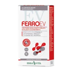 Erba Vita FerroEV - FerroEV Retard Integratore Alimentare, 30 Compresse