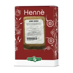 Erba Vita Hennè Biondo - Colorante in polvere per coprire e illuminare i capelli, 100 g