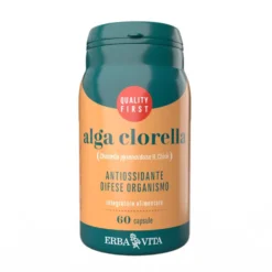 Erba Vita Monoplanta - Alga Clorella Integratore Antiossidante Difese,60 Capsule