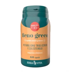 Erba Vita Monoplanta - Fieno Greco Integratore Trigliceridi, 60 Capsule