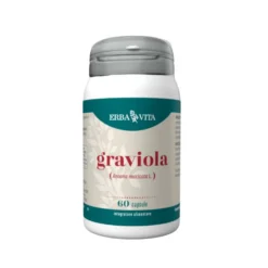 Erba Vita Monoplanta - Graviola Integratore Digestione Difese Immunitarie e Antiossidante, 60 Capsule