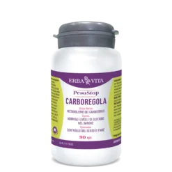 Erba Vita Peso Stop - Carboregola Integratore per il metabolismo dei carboidrati, 90 capsule