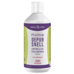 Erba Vita Peso Stop - Depursnell Integratore per il controllo del peso e drenaggio, 500 ml