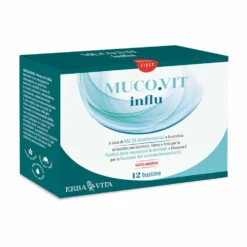 Erba Vita Respirando - Muco.Vit Influ Integratore Vie Respiratorie, 12 Bustine