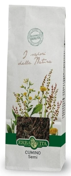 Erba Vita Semi di cumino - Spezia per insaporire e aromatizzare gli alimenti, 100 g
