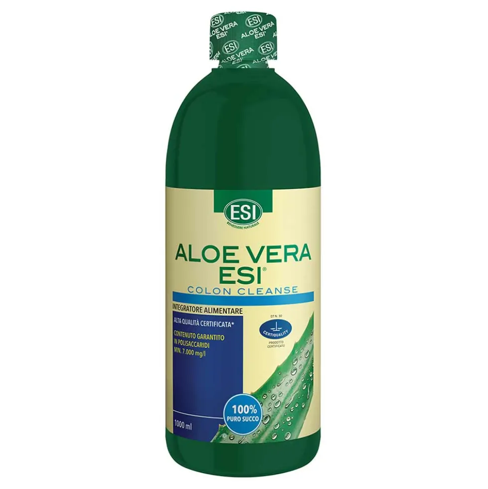 ESI Aloe Vera Colon Cleanse - Integratore alimentare per depurare fegato e intestino, 1000 ml