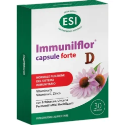 ESI Immunilflor - Forte Vitamina D Integratore Sistema Immunitario, 30 capsule