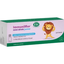 Esi Immunilflor Junior - Integratore per le difese immunitarie dei bambini, 12 flaconcini da 15 ml