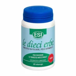 ESI Le Dieci Erbe Flor - Integratore alimentare per il transito intestinale, 60 capsule vegetali