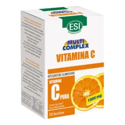 Esi Multicomplex vitamina C pura 1000 mg - Integratore per le difese immunitarie, 20 bustine