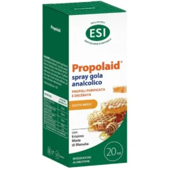 ESI Propolaid PropolGola - Spray orale emolliente al miele per la gola e le vie respiratorie, 20 ml