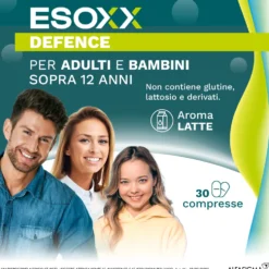 EsoXX Defence Dispositivo Medico per Reflusso Gastro-Esofageo, 30 Compresse