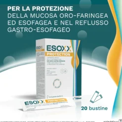 EsoXX Protection Dispositivo Medico per il Reflusso Gastro-Esofageo, 20 Bustine