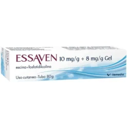 Essaven Gel 10mg/g + 8mg/g Escina + Fosfatidilcolina Insufficienza Venosa e Fragilità Capillare, 80g