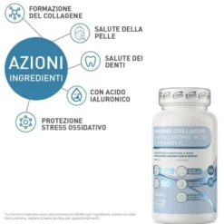 EthicSport Collagene Marino - Integratore alimentare per la pelle e le articolazioni, 120 capsule
