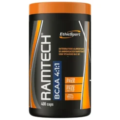 EthicSport Ramtech BCAA 4:1:1 Integratore alimentare per la funzionalità muscolare, 400 capsule