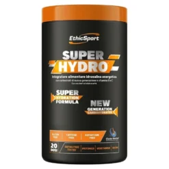 EthicSport Super Hydro Integratore Idrosalino Energetico Con Carboidrati e Vitamine B e C Gusto Tropical Fruit, 500g