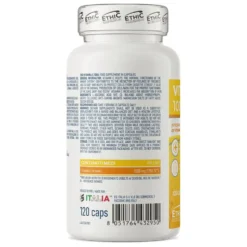 EthicSport Vitamina C 1000 - Integratore antiossidante per il sistema immunitario, 120 capsule