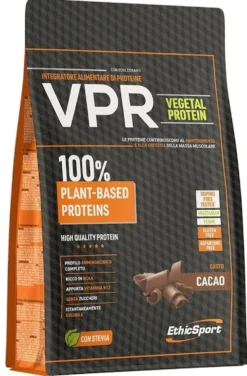 Ethicsport VPR Vegetal Protein - Integratore proteico vegetale per la massa muscolare, 500 g