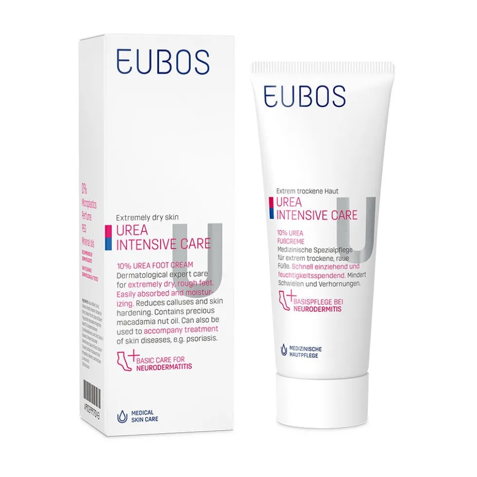 Eubos Urea - Crema per Piedi Secchi 10%, 100ml