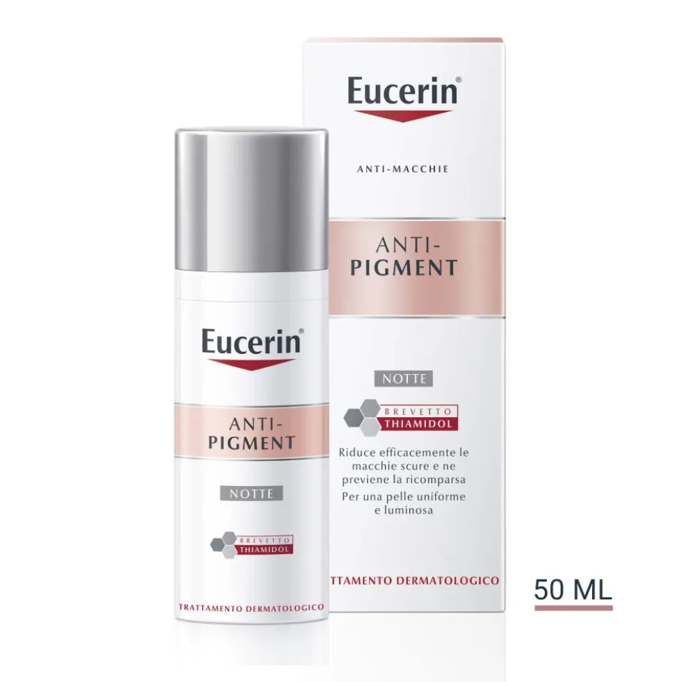 Eucerin Anti-Pigment - Crema viso notte per ridurre le macchie e rigenerare la pelle, 50 ml