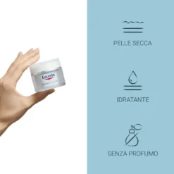 Eucerin Aquaporin Active - Crema idratante viso per la pelle secca e sensibile, 50 ml