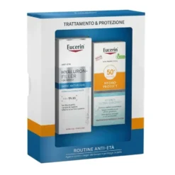 Eucerin Cofanetto Routine Anti Età Hyaluron Filler Siero 30ml + Hydro Protect SPF50+ Fluido solare 50ml