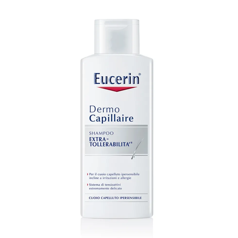 Eucerin DermoCapillaire Extra Tollerabilità - Shampoo per il cuoio capelluto ipersensibile, 250 ml