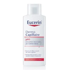 Eucerin DermoCapillaire pH5 - Shampoo delicato e lenitivo per il cuoio capelluto sensibile, 250 ml