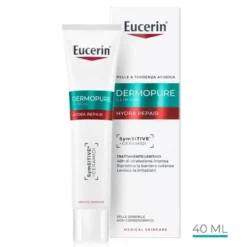 Eucerin Dermopure Clinical - Hydra Repair Trattamento Lenitivo per Pelle Grassa a Tendenza Acneica Sensibile, 40ml