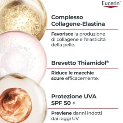 Eucerin Hyaluron-Filler +Elasticity SPF50 Fluido da giorno ultra leggero per le macchie, 50 ml