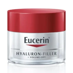 Eucerin Hyaluron-Filler + Volume-Lift - Crema viso notte per le rughe e il volume cutaneo, 50 ml