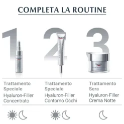 Eucerin Hyaluron Filler - +3x Effect Crema Giorno SPF15 per Pelle Secca, 50ml