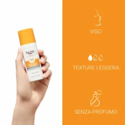 Eucerin Photoaging Control SPF 50 - Fluido solare viso per la protezione e l'azione anti-età, 50 ml